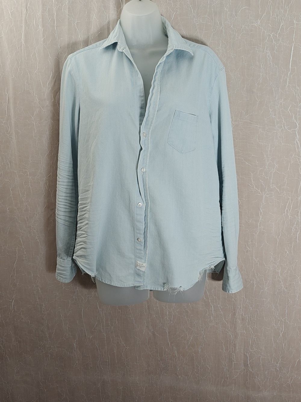 Frank & Eileen Light Wash Denim Button-Down Shirt
